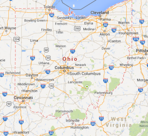 map - ohio